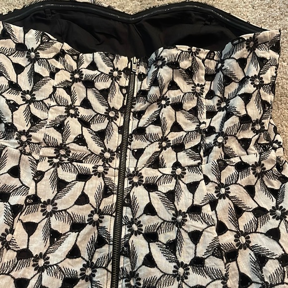 Anthropologie Floral Strapless Dress - Picture 4 of 6